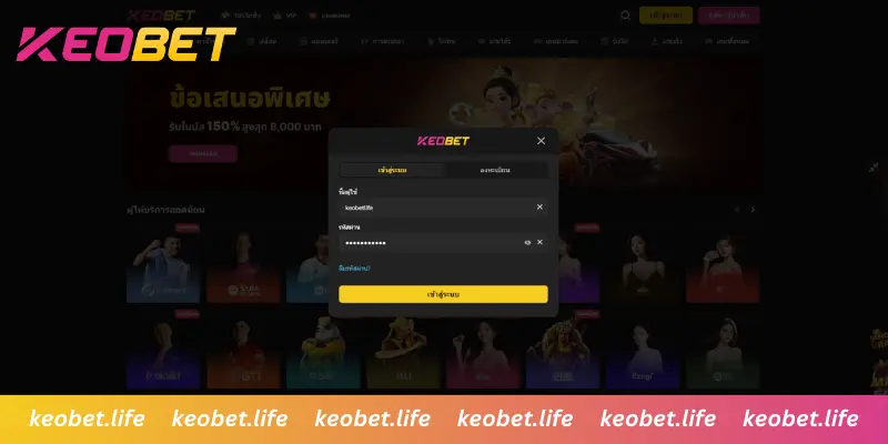 กรอกข้อมูลและเข้าสู่ระบบบัญชี
